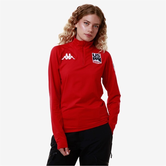 Kappa Red US Team Quarter-Zip Pullover - Picture 4 of 7